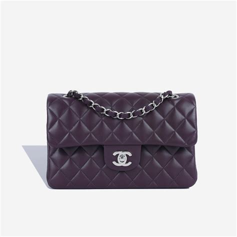 chanel aubergine mauve mini flap bag|chanel mini flap waist bag.